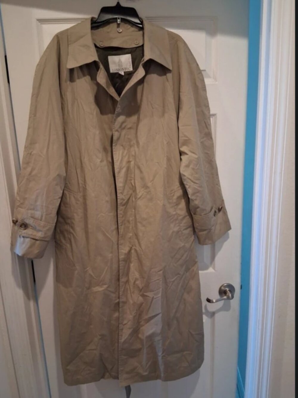 London Fog trench coat/ over coat beige size 40